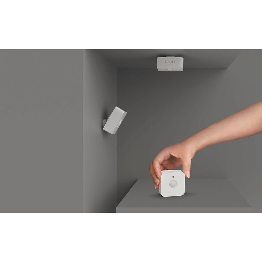 Senzor de miscare PHILIPS Hue Motion 8718696743171, IP42, ZigBee Light Link, alb