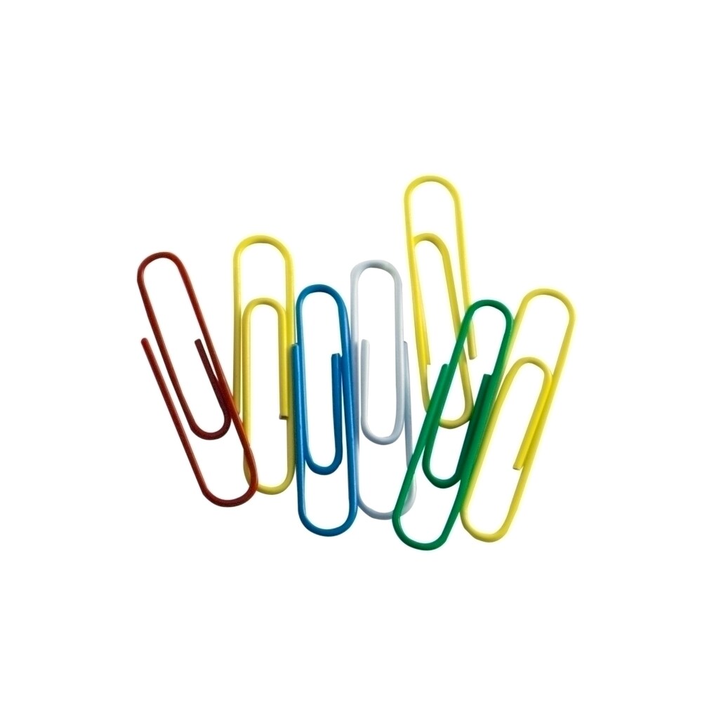 Agrafe de birou colorate MEMORIES Precious, 25 mm, 100 buc/cutie