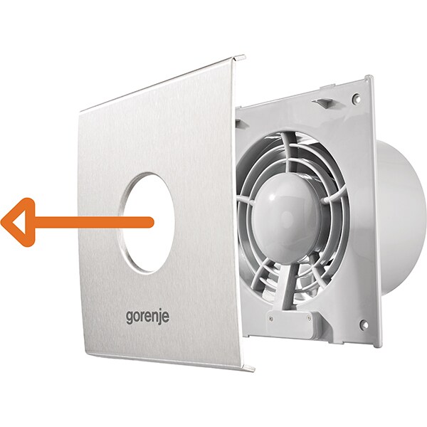 Ventilator baie extractor GORENJE BVX100WTS, 15W, 70mc/h, 100mm, Timer, alb