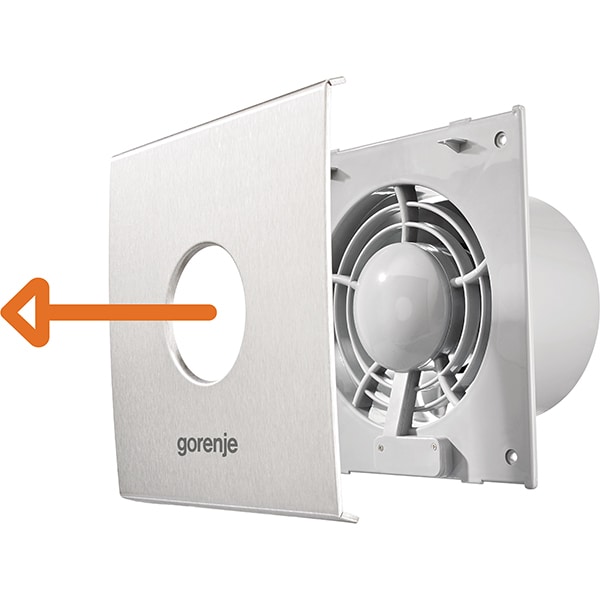 Ventilator baie extractor GORENJE BVX120WHS, 20W, 120mc/h, 115mm, Timer, Senzor umiditate, alb