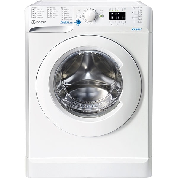 Masina de spalat rufe frontala slim INDESIT BWSA 71251 W EE N, 7 kg, 1200rpm, Clasa E, alb