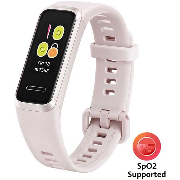 Bratara fitness HUAWEI Band 4 B29, Android/iOS, Monitorizare SpO2, silicon, Sport Band Sakura Pink
