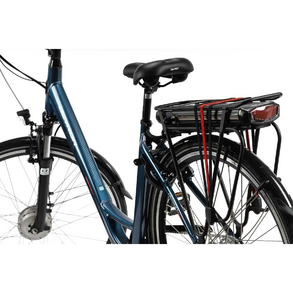 Bicicleta asistata electric DEVRON 28124, roata 28", motor 250W, viteza max 25 Km/k, L, albastru