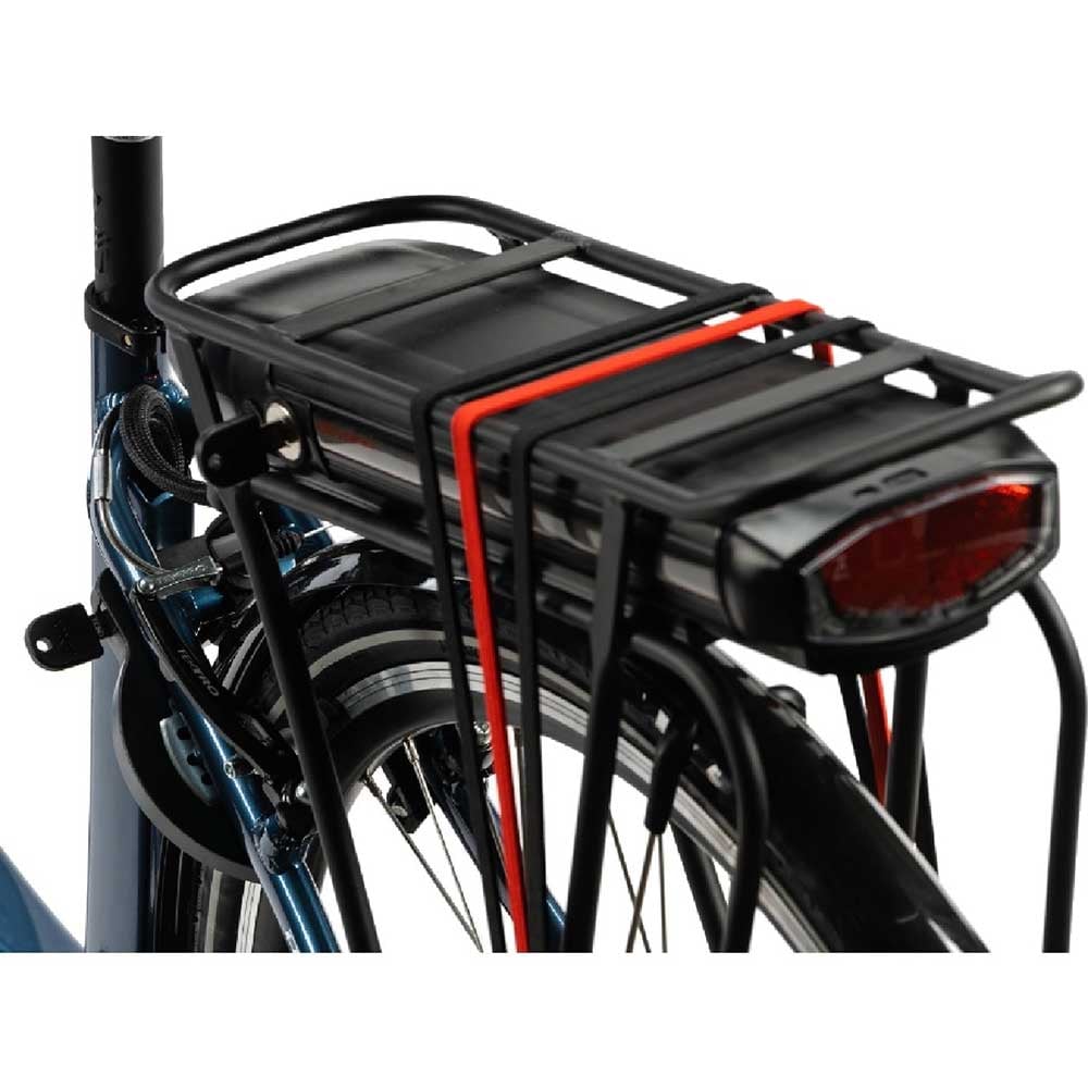 Bicicleta asistata electric DEVRON 28124, roata 28", motor 250W, viteza max 25 Km/k, L, albastru