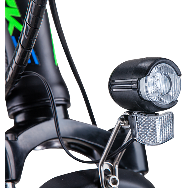 Bicicleta asistata electric MYRIA Road Traveller TNT-5, roata 20", motor 250W, viteza max 24.9 Km/h, negru