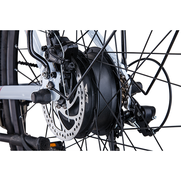 Bicicleta asistata electric MYRIA Road Traveller TNT-5, roata 20", motor 250W, viteza max 24.9 Km/h, negru