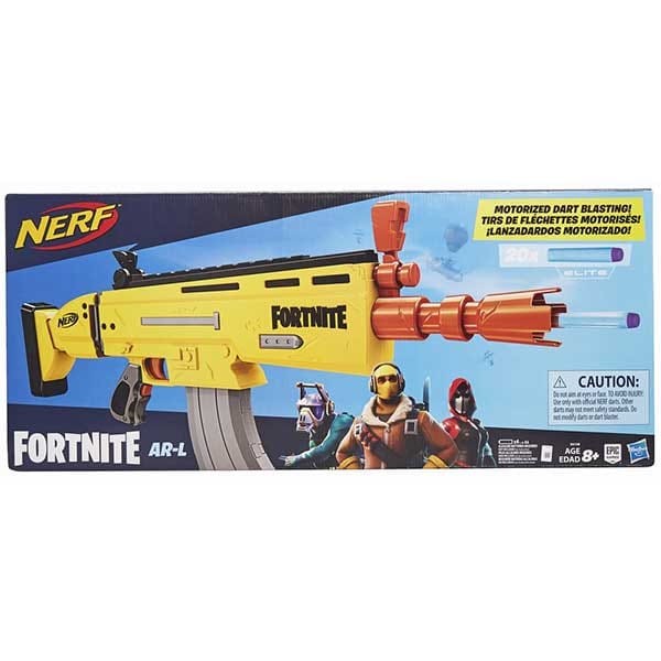 Blaster NERF Fortnite AR-L Nerf Elite Dart E6158, 8 ani+, multicolor