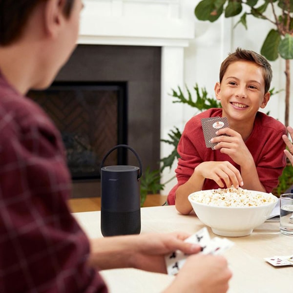 Boxa portabila BOSE Home Speaker Portable, Bluetooth, Wi-Fi, IPX4, Multi-Room, Sunet 360, negru