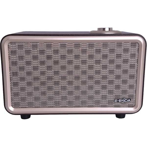 Boxa portabila E-BODA Retro Vibe 100, Bluetooth, maro