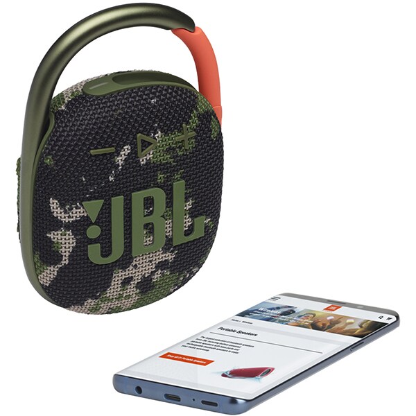 Boxa portabila JBL Clip 4, Bluetooth, Waterproof, camuflaj