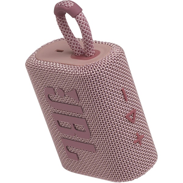 Boxa portabila JBL Go 3, Bluetooth, Waterproof, roz