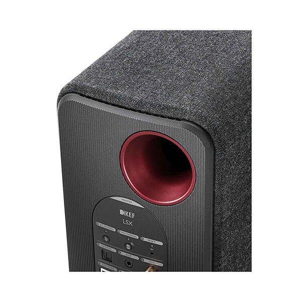 Boxe KEF LSX, 200W RMS, Bluetooth, Wi-Fi, negru