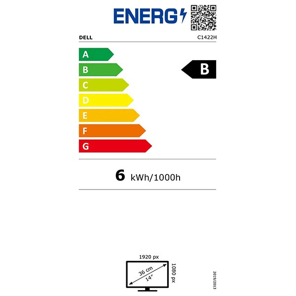 Monitor portabil LED IPS DELL C1422H, 14", Full HD, 60Hz, argintiu