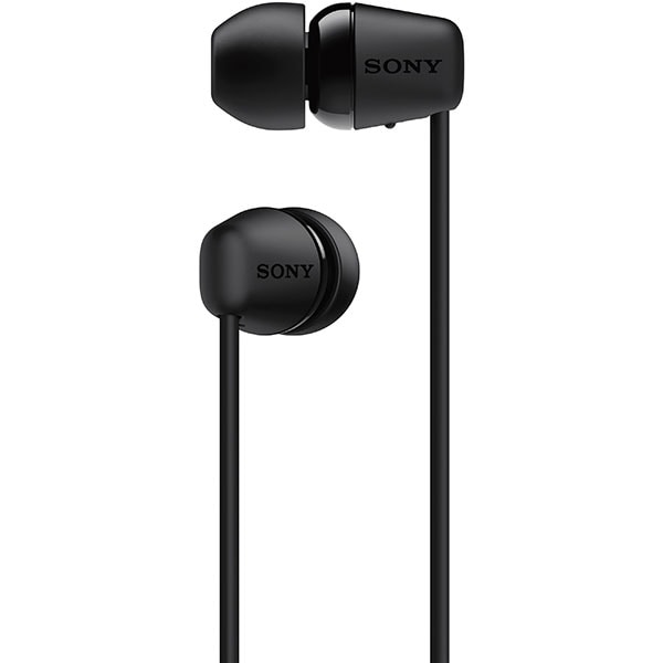 Casti SONY WIC200, Bluetooth, In-Ear, Microfon, negru