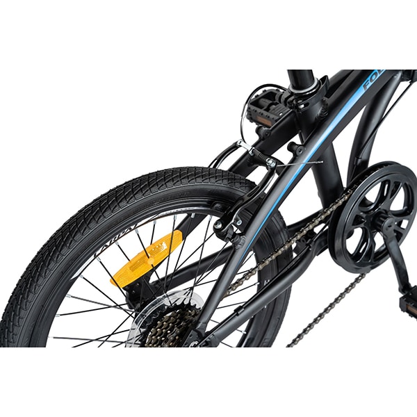 Bicicleta pliabila CARPAT C2052C, 20", cadru aluminiu, negru-albastru