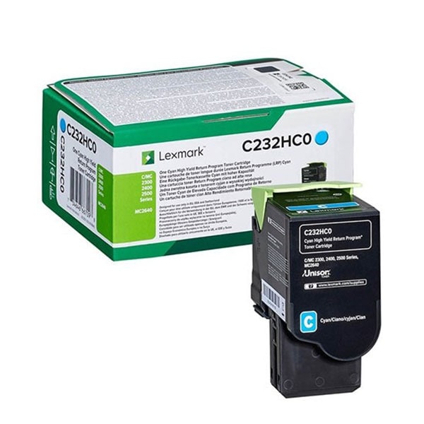 Toner original LEXMARK XL C232HC0 Return Program, cyan