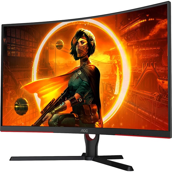 Monitor Gaming Curbat LED VA AOC C32G3AE/BK, 31.5", Full HD, 165Hz, AMD Freesync Premium, negru
