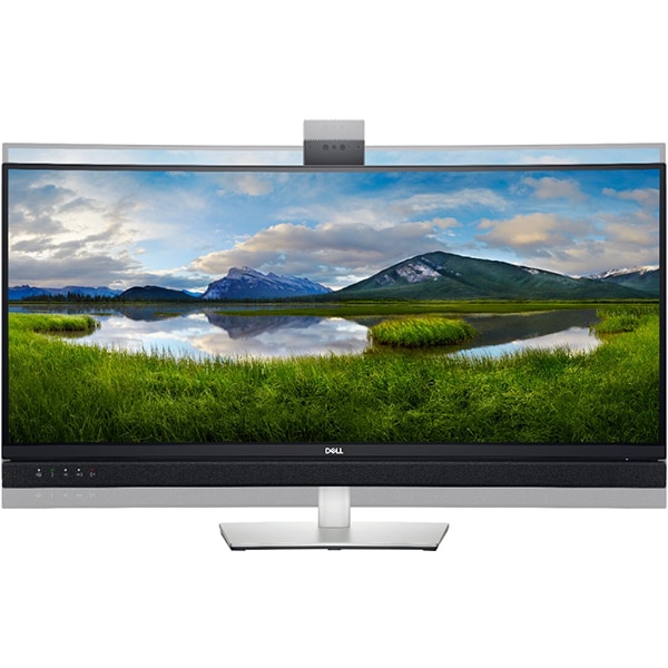 Monitor curbat LED VA DELL C3422WE, 34", WQHD, 60Hz, WebCam, gri