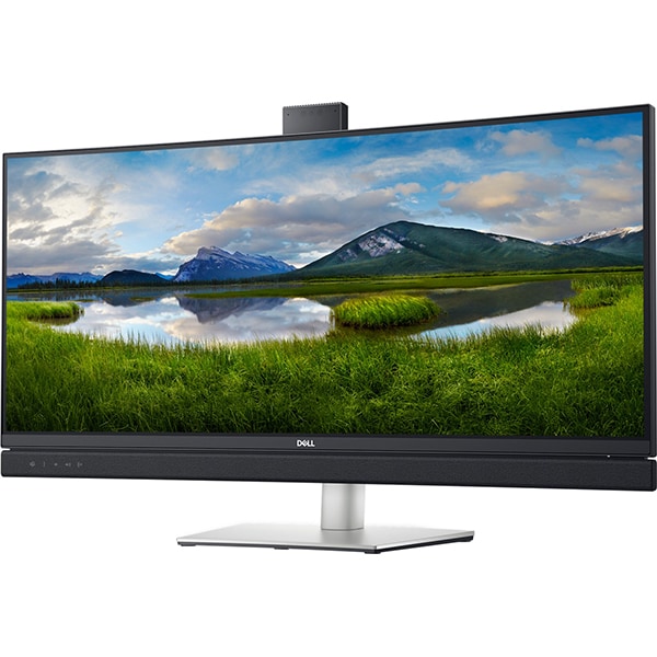Monitor curbat LED VA DELL C3422WE, 34", WQHD, 60Hz, WebCam, gri