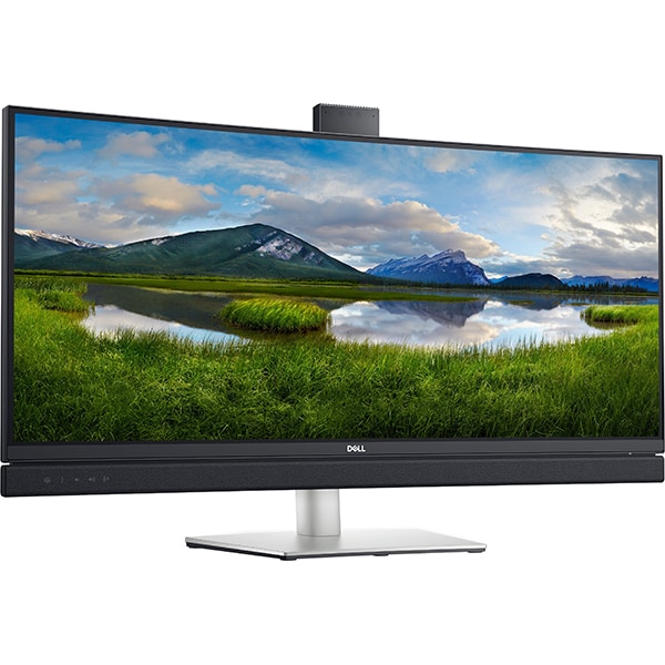 Monitor curbat LED VA DELL C3422WE, 34", WQHD, 60Hz, WebCam, gri
