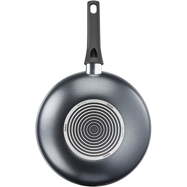 Tigaie TEFAL Elegance Wok C3671903, 28cm, aluminiu, negru