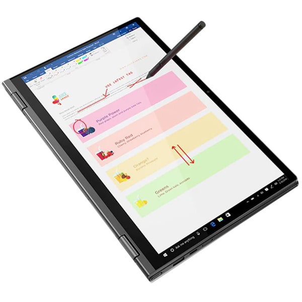 Laptop 2 in 1 LENOVO Yoga C640-13IML, Intel Core i5-10210U pana la 4.2GHz, 13.3" Full HD Touch, 8GB, SSD 256GB, Intel UHD Graphics, Windows 10 Home S, Iron Grey