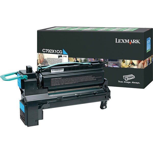 Toner original LEXMARK XXL C792X1CG C792 Return Program, cyan