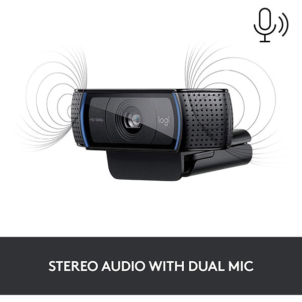 Camera Web LOGITECH HD Pro C920, Full HD 1080p, negru