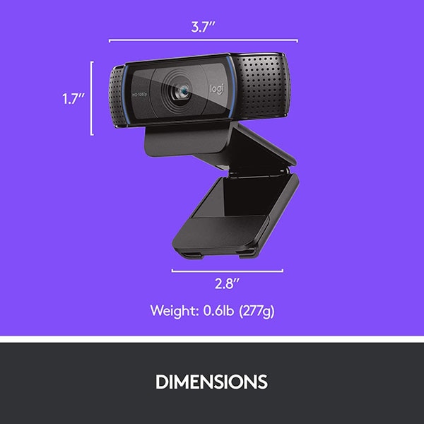 Camera Web LOGITECH HD Pro C920, Full HD 1080p, negru