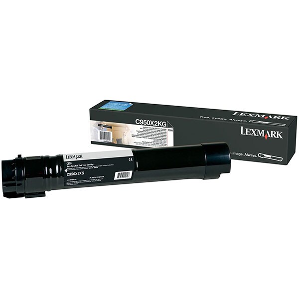 Toner original LEXMARK XXL C950X2KG C950, negru