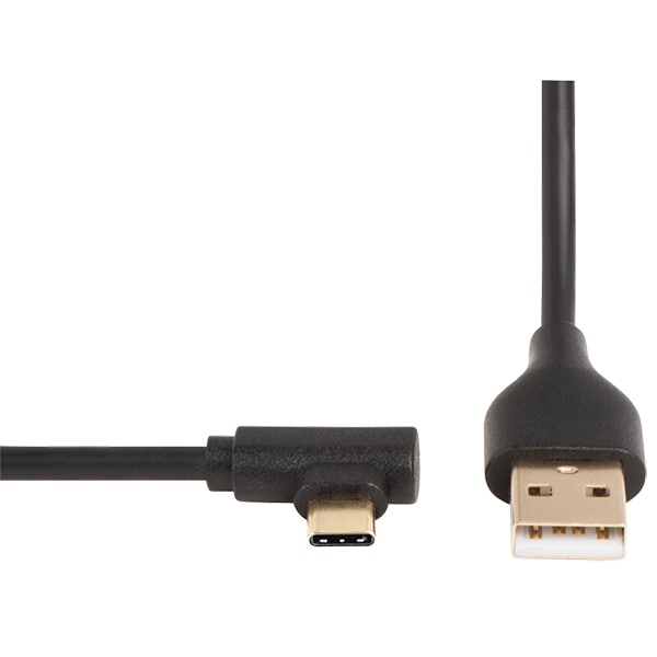 Cablu USB-C - USB 2.0 HAMA 135738, Unghi 90, 1m, negru