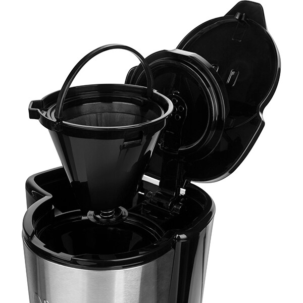 Cafetiera RUSSELL HOBBS Compact Home 24210-56, 0.7l, 650W, 5 cesti, argintiu-negru