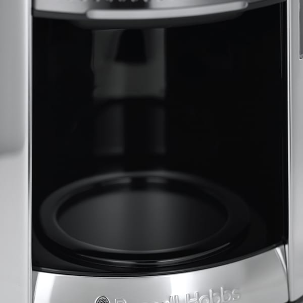 Cafetiera RUSSELL HOBBS Geo Steel 25270-56, 1.5l, 1000W, 12 cesti, argintiu-negru