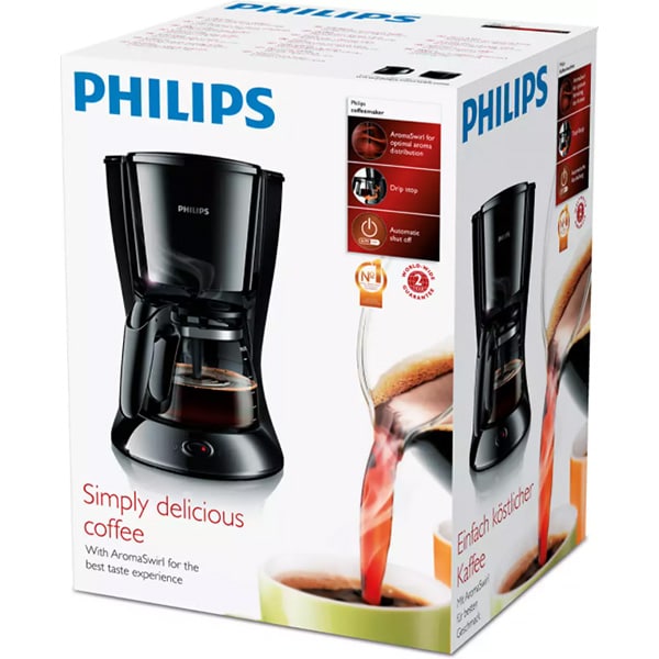 Cafetiera PHILIPS Daily Collection HD7461/20, 1.2l, 1000W, Pana la 15 cesti, negru