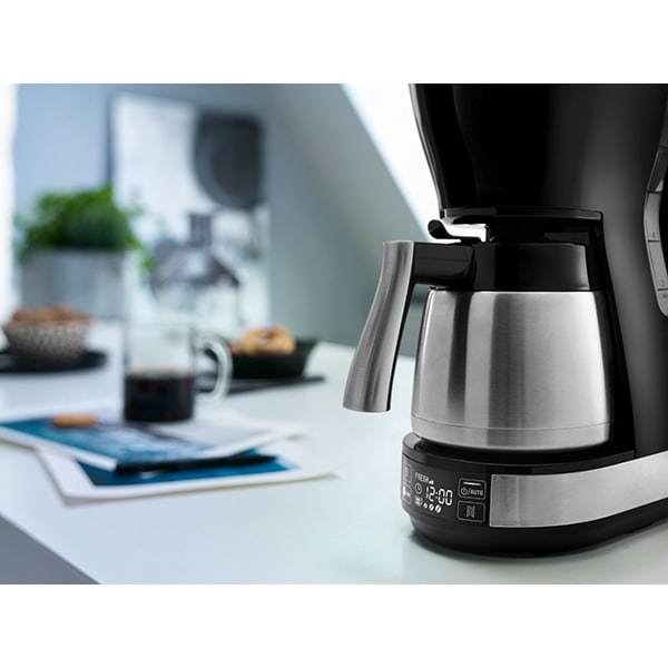 Cafetiera DELONGHI ICM16731, 1.25l, 1200W, 10 cesti, argintiu-negru