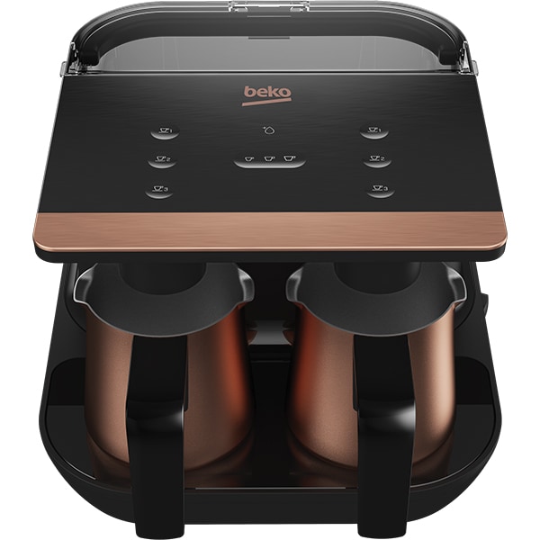 Aparat cafea turceasca BEKO TKM8961B, 1.5l, 1100W, auriu-negru