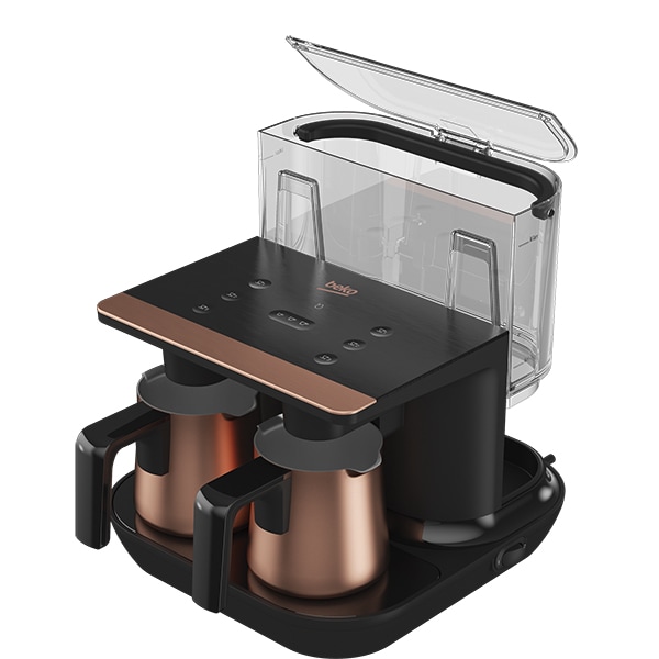 Aparat cafea turceasca BEKO TKM8961B, 1.5l, 1100W, auriu-negru