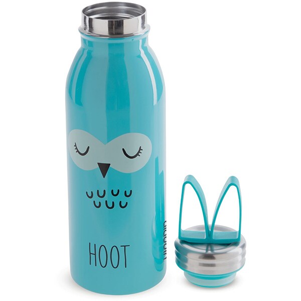 Sticla ALADDIN Zoo 1008124007, 0.43l, inox, albastru
