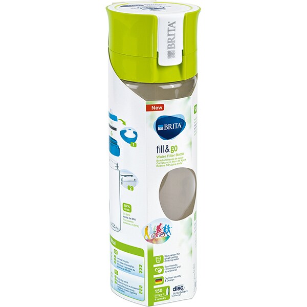 Sticla filtranta BRITA Fill&Go Vital BR1020105, 0.6l, verde-transparent