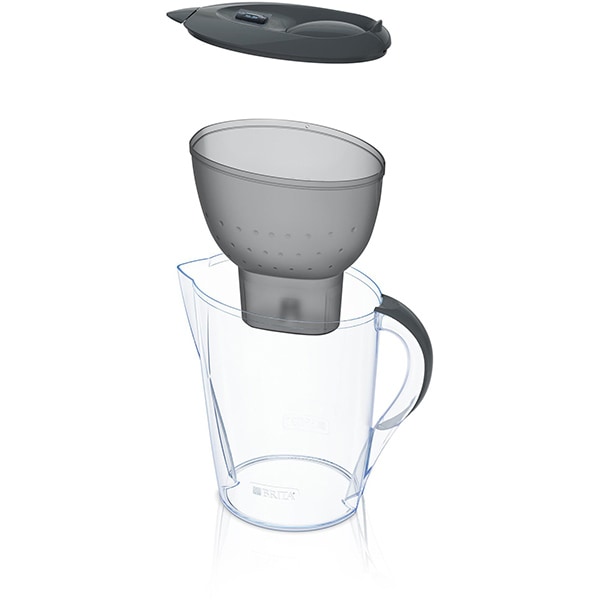 Cana filtranta BRITA Marella XL BR1026454, 3.5l, + 3 filtre Maxtra+, gri-transparent