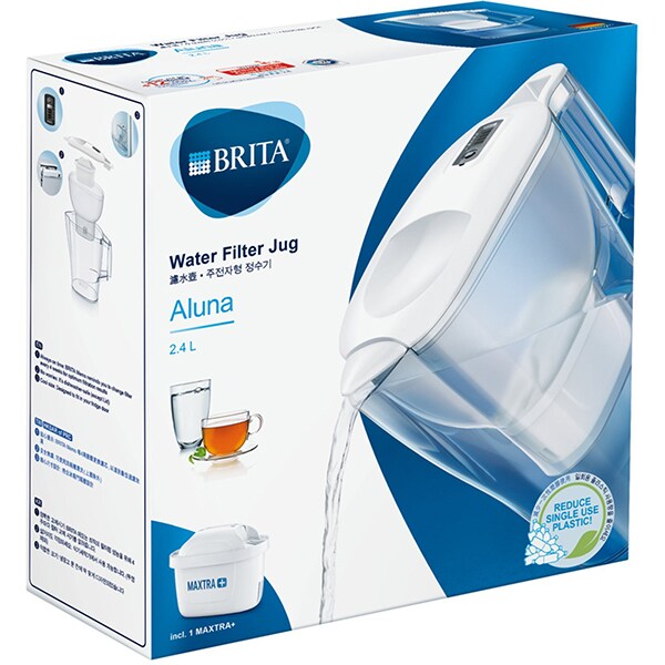 Cana filtranta BRITA Aluna Maxtra+ BR1039267, 2.4l, alb-transparent 