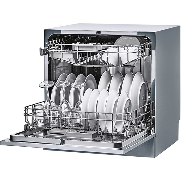 Masina de spalat vase independenta CANDY CDCP 8S, 8 seturi, 6 programe, 55 cm, Clasa F, argintiu