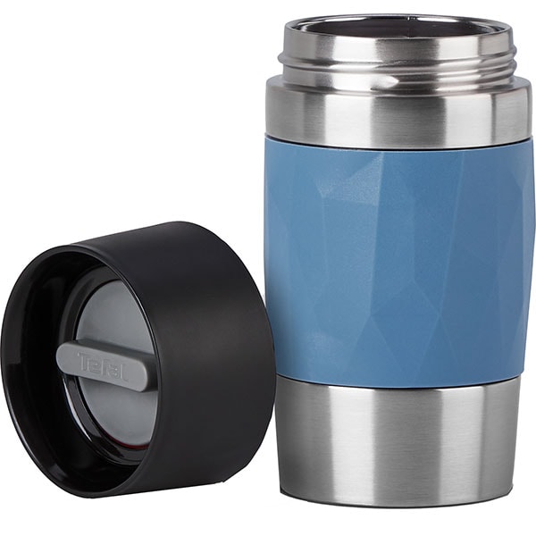 Cana calatorie TEFAL Compact Mug N2160210, 0.3l, plastic, albastru