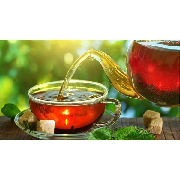 Ceainic DEL CAFFE Tea Time, 0.45l, sticla, transparent