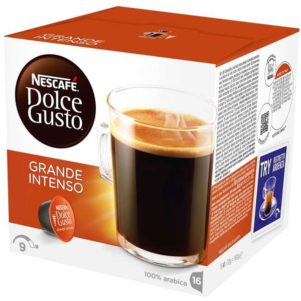 Capsule cafea NESCAFE Grand Intenso, compatibile Dolce Gusto, 16 capsule, 160g
