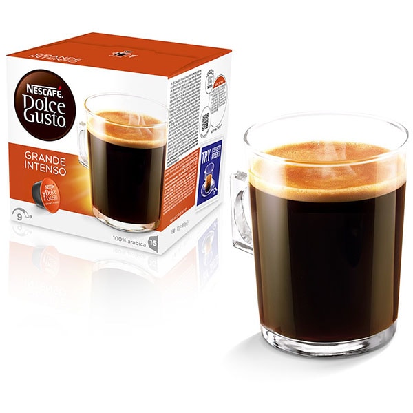Capsule cafea NESCAFE Grand Intenso, compatibile Dolce Gusto, 16 capsule, 160g