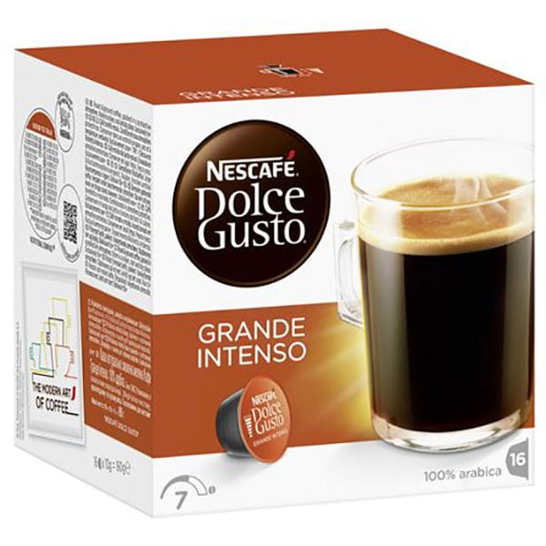 Capsule cafea NESCAFE Grand Intenso, compatibile Dolce Gusto, 16 capsule, 160g