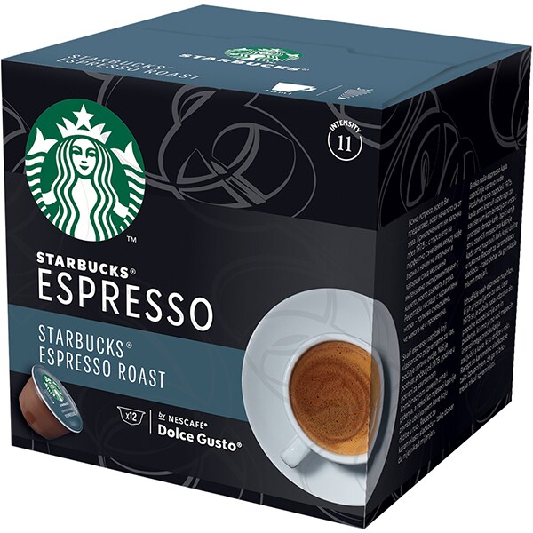 Capsule cafea STARBUCKS Espresso Roast, compatibile Dolce Gusto, 12 capsule, 66g