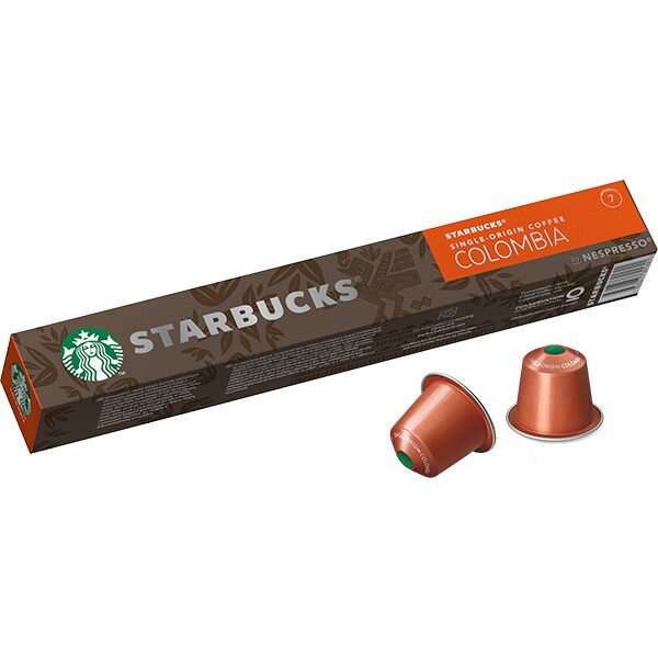 Capsule cafea STARBUCKS Single-Origin Colombia, compatibile Nespresso, 10 capsule, 57g