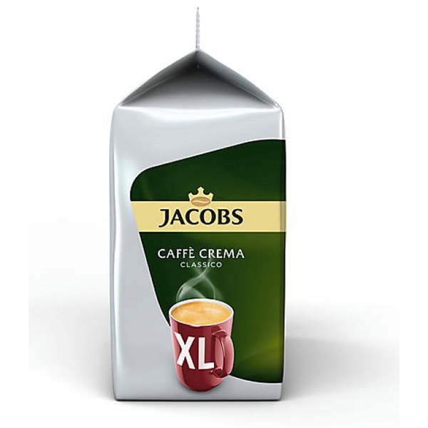 Set 5 x Capsule cafea JACOBS Caffe Crema Classico XL, compatibile Tassimo, 80 capsule, 664g